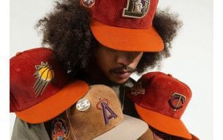 Hat Club Cord Dreams Khaki And Burnt Orange 59Fifty Fitted Hat Collection by MLB x New Era