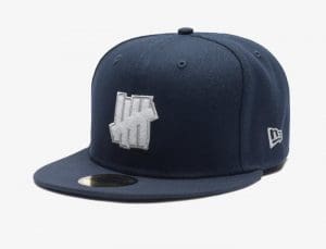 Icon Applique 59Fifty Fitted Hat by Undefeated x New Era Navy