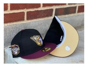 MLB Black And Burgundy Two Tones 59Fifty Fitted Hat Collection by MLB x New Era Guardians