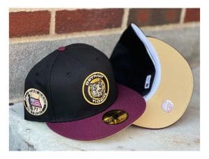 MLB Black And Burgundy Two Tones 59Fifty Fitted Hat Collection by MLB x New Era Tigers