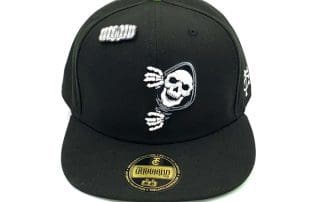 Peaking Reaper Black Fitted Hat by The Capologists