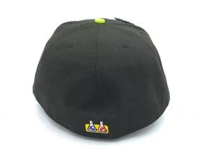 Peaking Reaper Black Fitted Hat by The Capologists Back