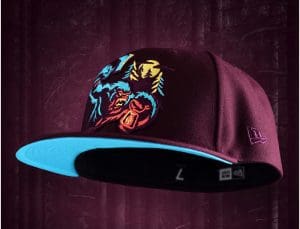 Sasquatch Maroon 59Fifty Fitted Hat by Noble North x New Era Front