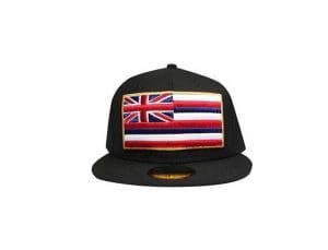 Slaps Wind Black 59Fifty Fitted Hat by Fitted Hawaii x New Era Front