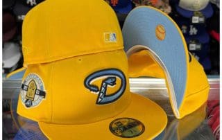Arizona Diamondbacks 2001 World Series Champions Yellow Sky Blue 59Fifty Fitted Hat by MLB x New Era