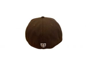 H Pride Burnt Wood White 59Fifty Fitted Hat by Fitted Hawaii x New Era Back