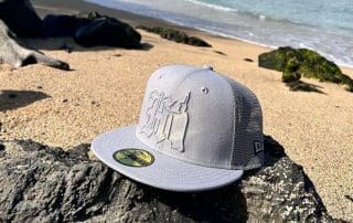 Hi Kam Grey Mesh 59Fifty Fitted Hat by 808allday x New Era