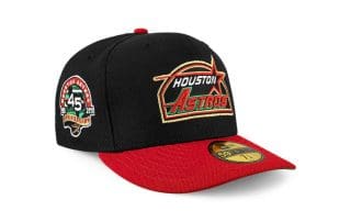 Houston Astros 45th Anniversary Black Tech Red 59Fifty Fitted Hat by MLB x New Era