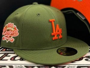 Los Angeles Dodgers 100th Anniversary Rifle Green 59Fifty Fitted