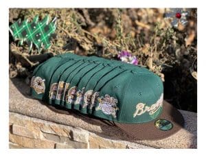 MLB Green And Brown Two Tones 59Fifty Fitted Hat Collection by MLB x New Era Side