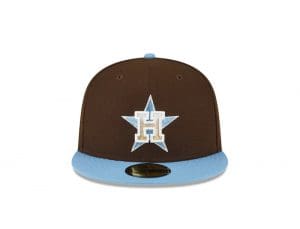 MLB Walnut Sky 59Fifty Fitted Hat Collection by MLB x New Era Front