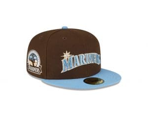 MLB Walnut Sky 59Fifty Fitted Hat Collection by MLB x New Era Right