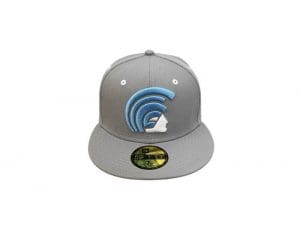 Mua Gray Hanalei Blue 59Fifty Fitted Hat by Fitted Hawaii x New Era Front