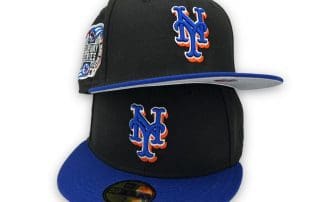 New York Mets 2000 Subway Series Black Blue 59Fifty Fitted Hat by MLB x New Era