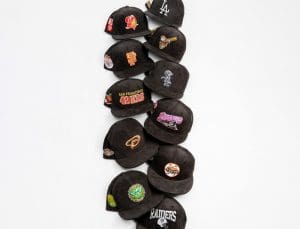 Shoe Palace Black Corduroy 59Fifty Fitted Hat Collection by MLB x New Era Front