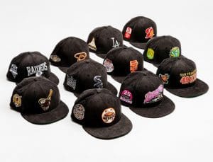 Shoe Palace Black Corduroy 59Fifty Fitted Hat Collection by MLB x New Era Right