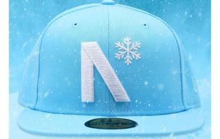 Snowflake Arctic Blue 59Fifty Fitted Hat by Noble North x New Era