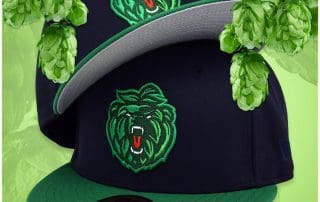 Bear Hops Navy Kelly Green 59Fifty Fitted Hat by Noble North x New Era