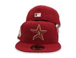 Houston Astros 2005 World Series Brick Red 59Fifty Fitted Hat by MLB x New Era Front
