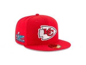Kansas City Chiefs Super Bowl LVII Champions Side Patch 59Fifty Fitted Hat by NFL x New Era