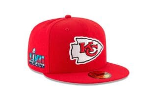 Kansas City Chiefs Super Bowl LVII Champions Side Patch 59Fifty Fitted Hat by NFL x New Era