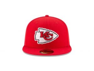 Kansas City Chiefs Super Bowl LVII Champions Side Patch 59Fifty Fitted Hat by NFL x New Era Front