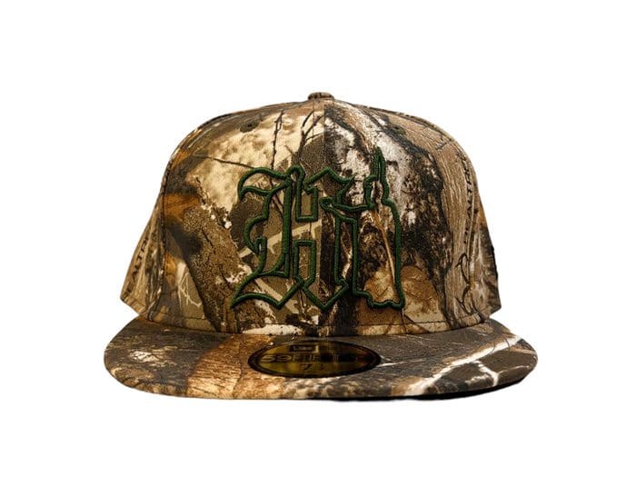 Real Tree Edge Camo 59Fifty Fitted Hat by 808allday x New Era