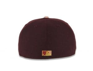 San Diego Padres 25th Anniversary Maroon Light Peach 59Fifty Fitted Hat by MLB x New Era Back San Diego Padres 25th Anniversary Maroon Light Peach 59Fifty Fitted Hat by MLB x New Era Back
