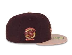 San Diego Padres 25th Anniversary Maroon Light Peach 59Fifty Fitted Hat by MLB x New Era Patch