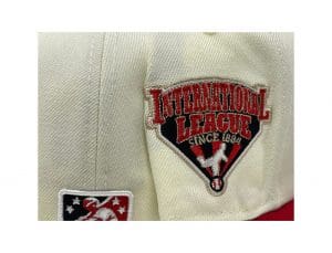 Buffalo Bisons International League Off-white Red 59Fifty Fitted Hat by MiLB x New Era Patch