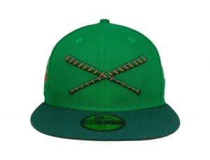 Crossed Bats Logo St. Patrick's Day 2023 59Fifty Fitted Hat by JustFitteds x New Era