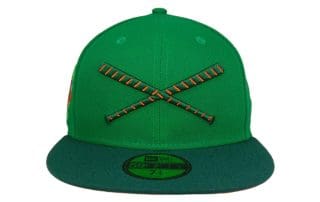 Crossed Bats Logo St. Patrick's Day 2023 59Fifty Fitted Hat by JustFitteds x New Era