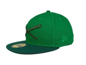 Crossed Bats Logo St. Patrick's Day 2023 59Fifty Fitted Hat by JustFitteds x New Era Left