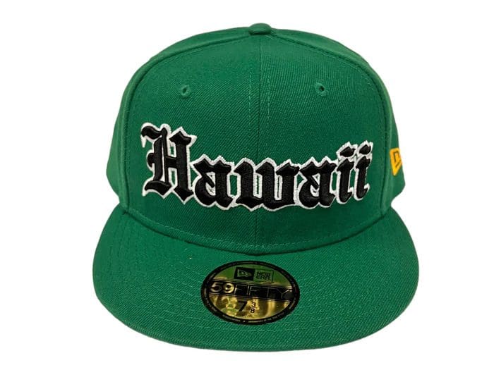 Hawaii Kelly Green 59Fifty Fitted Hat by 808allday x New Era