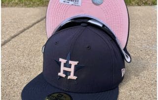 Houston Astros 2017 World Series Navy Pink 59Fifty Fitted Hat by MLB x New Era
