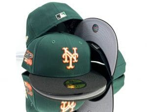 New York Mets 1986 World Series Forest Green Black 59Fifty Fitted Hat by MLB x New Era