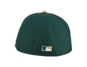 New York Yankees 1950 World Series Green Brown 59Fifty Fitted Hat by MLB x New Era Back