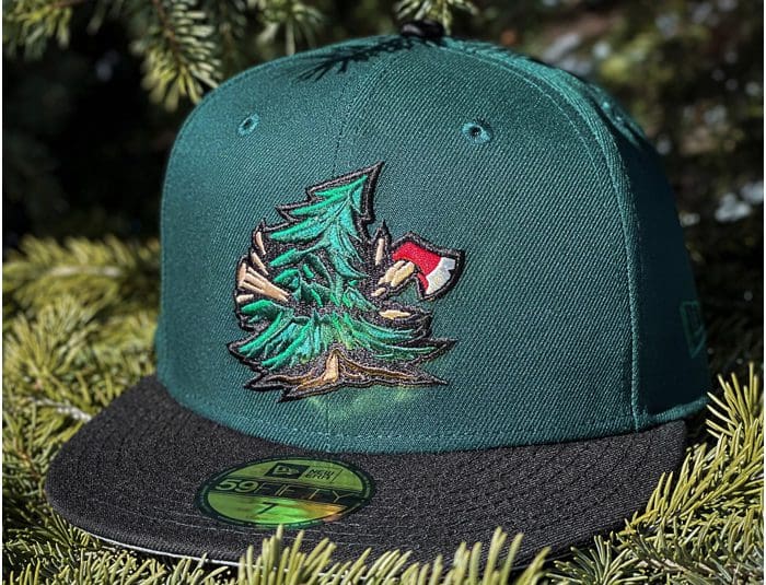 Noble Pines Dark Green Black 59Fifty Fitted Hat by Noble North x New Era