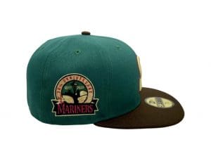 Seattle Mariners 30th Anniversary Emerald Green Walnut 59Fifty Fitted Hat by MLB x New Era Patch