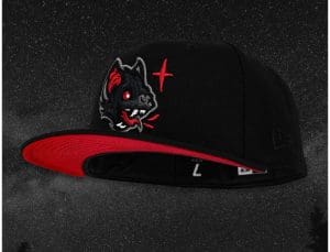 Bat Black Red 59Fifty Fitted Hat by Noble North x New Era