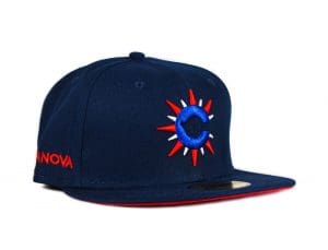 Capanova C Navy Red White 59Fifty Fitted Hat by Capanova x New Era Front