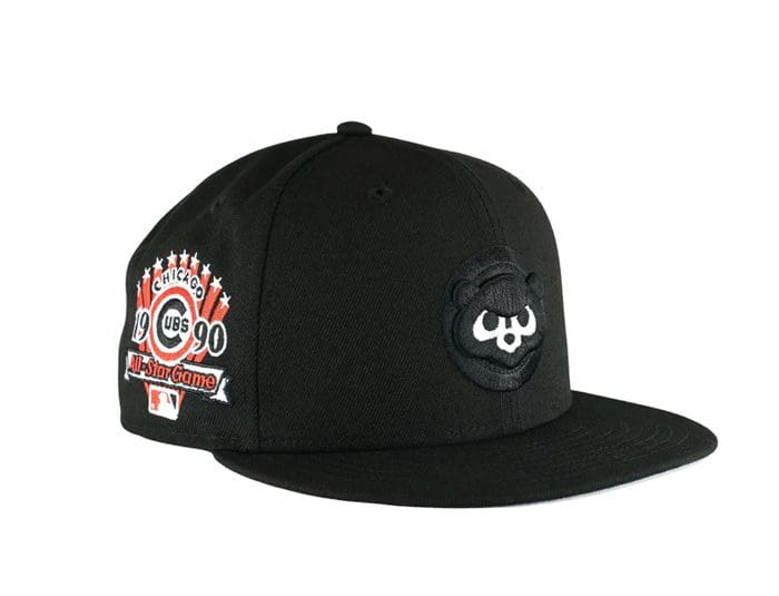 Chicago Cubs 1990 All-Star Game Black Red 59Fifty Fitted Hat by MLB x ...