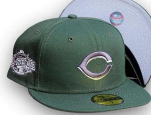 Cincinnati Reds 2015 All-Star Game Green Lilac 59Fifty Fitted Hat by MLB x New Era Front
