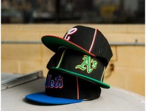 Hat Club Black Soutache 59Fifty Fitted Hat Collection by MLB x New Era Left