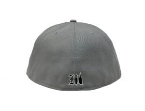 Hawaii x All Day Grey Black 59Fifty Fitted Hat by 808allday x New Era Back