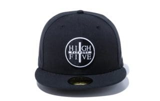 High Five Factory Round Logo Black 59Fifty Fitted Hat by High Five Factory x New Era