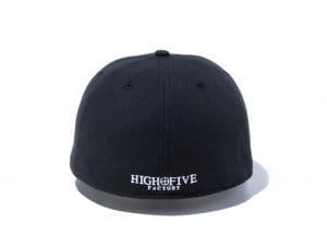 High Five Factory Round Logo Black 59Fifty Fitted Hat by High Five Factory x New Era Back