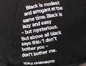 Yohji Yamamoto SS23 Low Profile 59Fifty Fitted Hat by Yohji Yamamoto x New Era Back