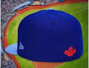 Blue Jay Feather Royal And Sky Blue 59Fifty Fitted Hat by Noble North x New Era Back