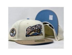 Buffalo Bisons Icy Brim 59fifty Fitted Hat by MiLB x New Era Front
